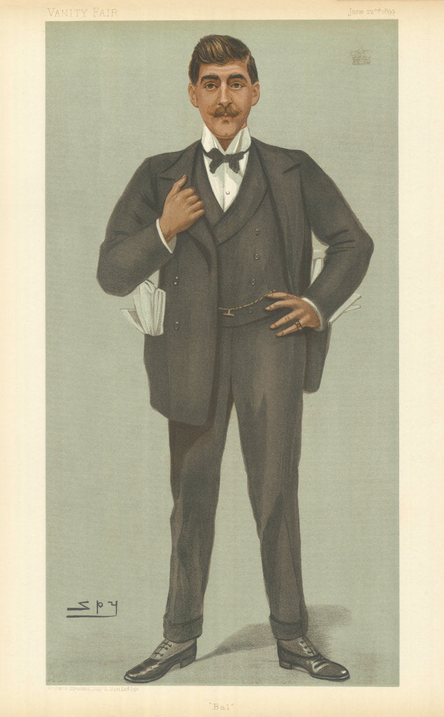 VANITY FAIR SPY CARTOON David Lindsay 10th Earl of Balcarres 'Bal' Politics 1899
